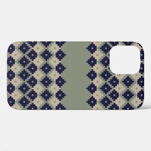 Argyle fair isle naadloze patroonontwerper, Case-Mate iPhone case (Achterkant (horizontaal))
