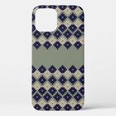 Argyle fair isle naadloze patroonontwerper, Case-Mate iPhone case (Achterkant)