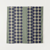 Argyle fair isle naadloze patroonontwerper, wandkleed (Voorkant (horizontaal))