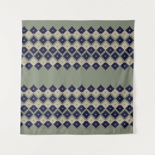 Argyle fair isle naadloze patroonontwerper, wandkleed (Voorkant)