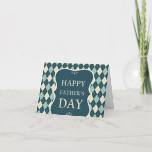Argyle Fijne Vaderdag Feestdagen Kaart