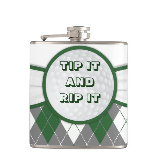 Argyle-gelaatkolf Heupfles (Voorkant)