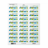 Argyle Golf 1e verjaardag Etiket (Full Sheet)