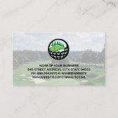 Argyle Golf Clubs Patroon Visitekaartje (Achterkant)