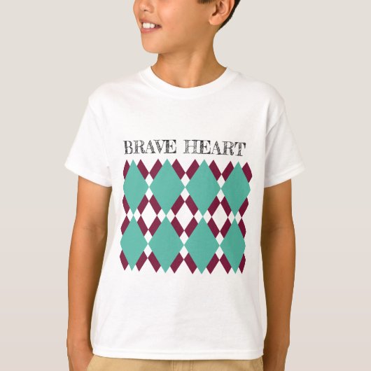 Argyle Grafische Jongens T-Shirt (Voorkant)