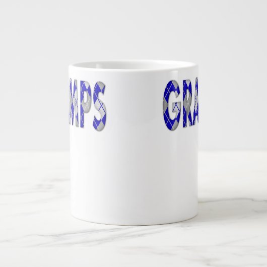 Argyle Gramps Grote Koffiekop (Voorkant)