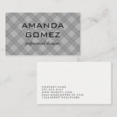 Argyle Gray Texture Visitekaartje (Voorkant / Achterkant)