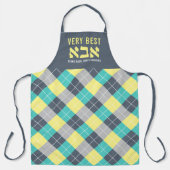 Argyle Grill Master Funny Dad met Hebreeuws Apron Schort (Voorkant)