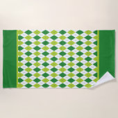 Argyle Groen Strandlaken (Voorkant)