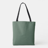 Argyle groene patroon naam boodschappentas tote bag (Achterkant)