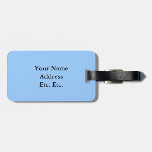 Argyle Harten: Hemelsblauw en Wit Bagagelabel (Achterkant horizontaal)