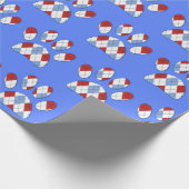 Argyle Hond Poot Print Cadeaupapier (Hoek)