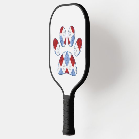 Argyle Hond Poot Print Pickleball Paddle (Links)