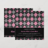 argyle; huwelijk kaart (Voorkant / Achterkant)