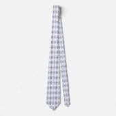 Argyle in helder winterblauw stropdas (Voorkant)