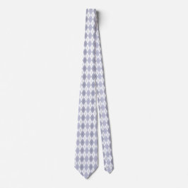 Argyle in helder winterblauw stropdas