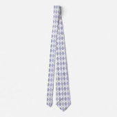 Argyle in helder winterblauw stropdas (Achterkant)
