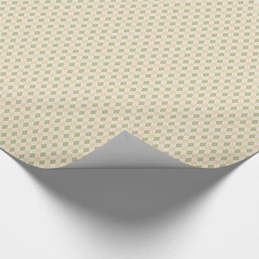 Argyle in Sage, sandalwood, Cream Cadeaupapier (Hoek)