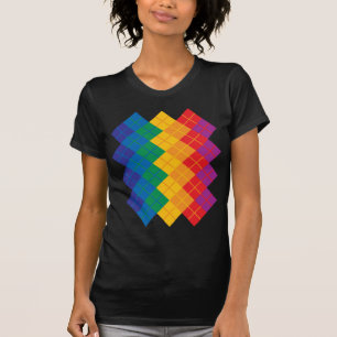 Argyle-kleurenspectrum T-shirt
