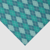 Argyle Knit Blauwgroen Turquoise Aqua Crafts & Dec Tissuepapier (Detail)