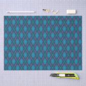 Argyle Knit Marine Blue voor Him Crafts ontkoppeli Tissuepapier (Craft)
