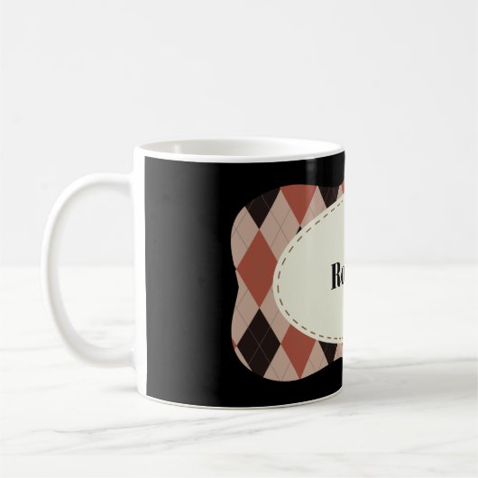 Argyle Lijst Koffiemok (Links)