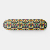 Argyle Mardi Gras geel paarse groen Persoonlijk Skateboard (Horizontaal)