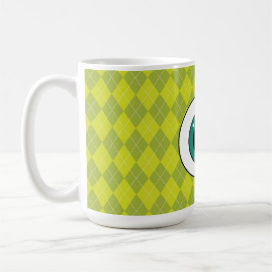Argyle Mike Wazowski Koffiemok (Links)