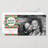 Argyle Moge Uw Dagen Vrolijk Kerstfeest Afbeelding Feestdagenkaart (Voorkant / Achterkant)