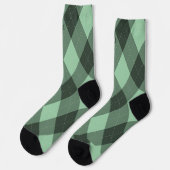 Argyle Monogram Initiaal Green Sokken (Links)
