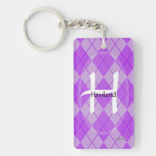 Argyle Monogram Sleutelhanger - Acryl - HAMbWG