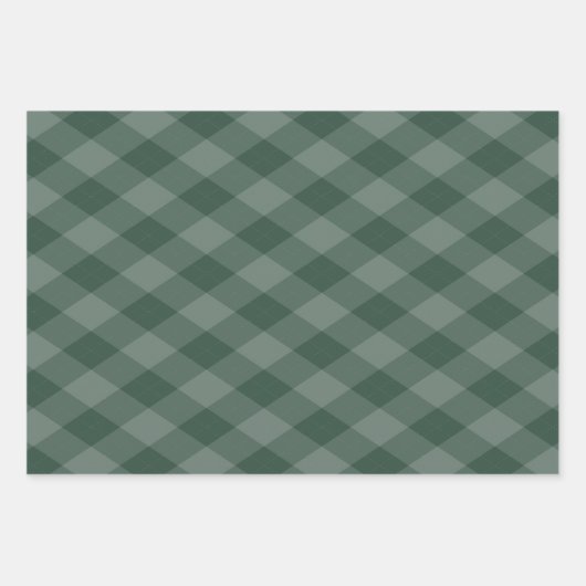 Argyle motief bordeauxrood turkoois en donkergroen inpakpapier vel (Voorkant 3)