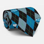 Argyle-netwerkpatroon Stropdas (Opgerold)