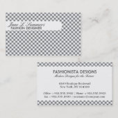 Argyle ontwerp (klassiek) visitekaartje (Voorkant / Achterkant)