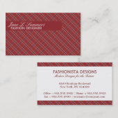 Argyle-ontwerp Visitekaartje (Voorkant / Achterkant)