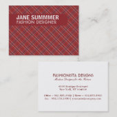 Argyle-ontwerp Visitekaartje (Voorkant / Achterkant)