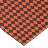 Argyle-Oranje-Black-52x70 COTTON TABLECLOTH Tafelkleed (Gekanteld)