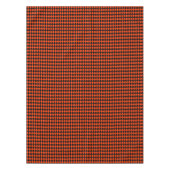 Argyle-Oranje-Black-52x70 COTTON TABLECLOTH Tafelkleed (Voorkant)