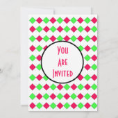 Argyle partijuitnodiging kaart (Achterkant)