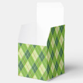 Argyle patroon groene golf sport geschenkdoos bedankdoosjes (Geopend)