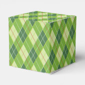 Argyle patroon groene golf sport geschenkdoos bedankdoosjes (Achterkant)