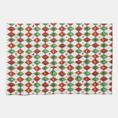 Argyle Patroon Kerstmis Theedoek (Horizontaal)