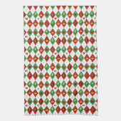 Argyle Patroon Kerstmis Theedoek (Verticaal)