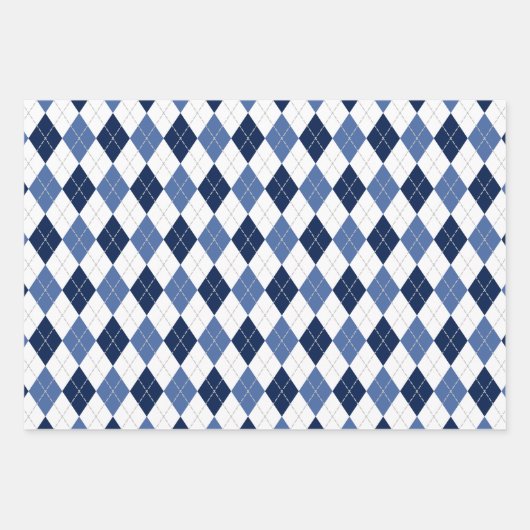 argyle patroon kleur variëteit inpakpapier vel (Voorkant 3)