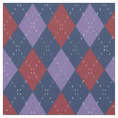 Argyle Patroon Paarse en rood Stof (Close Up)