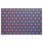 Argyle Patroon Paarse en rood Stof (Fat Quarter)