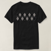 Argyle Pattern Black en Grey Pattern Great Argyle T-shirt (Design voorkant)
