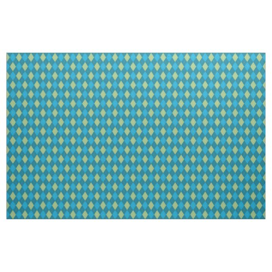 Argyle Pattern Blue Stof (Yard (91,4 cm))