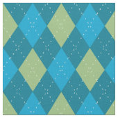 Argyle Pattern Blue Stof (Close Up)