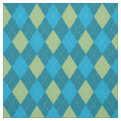 Argyle Pattern Blue Stof (Swatch)